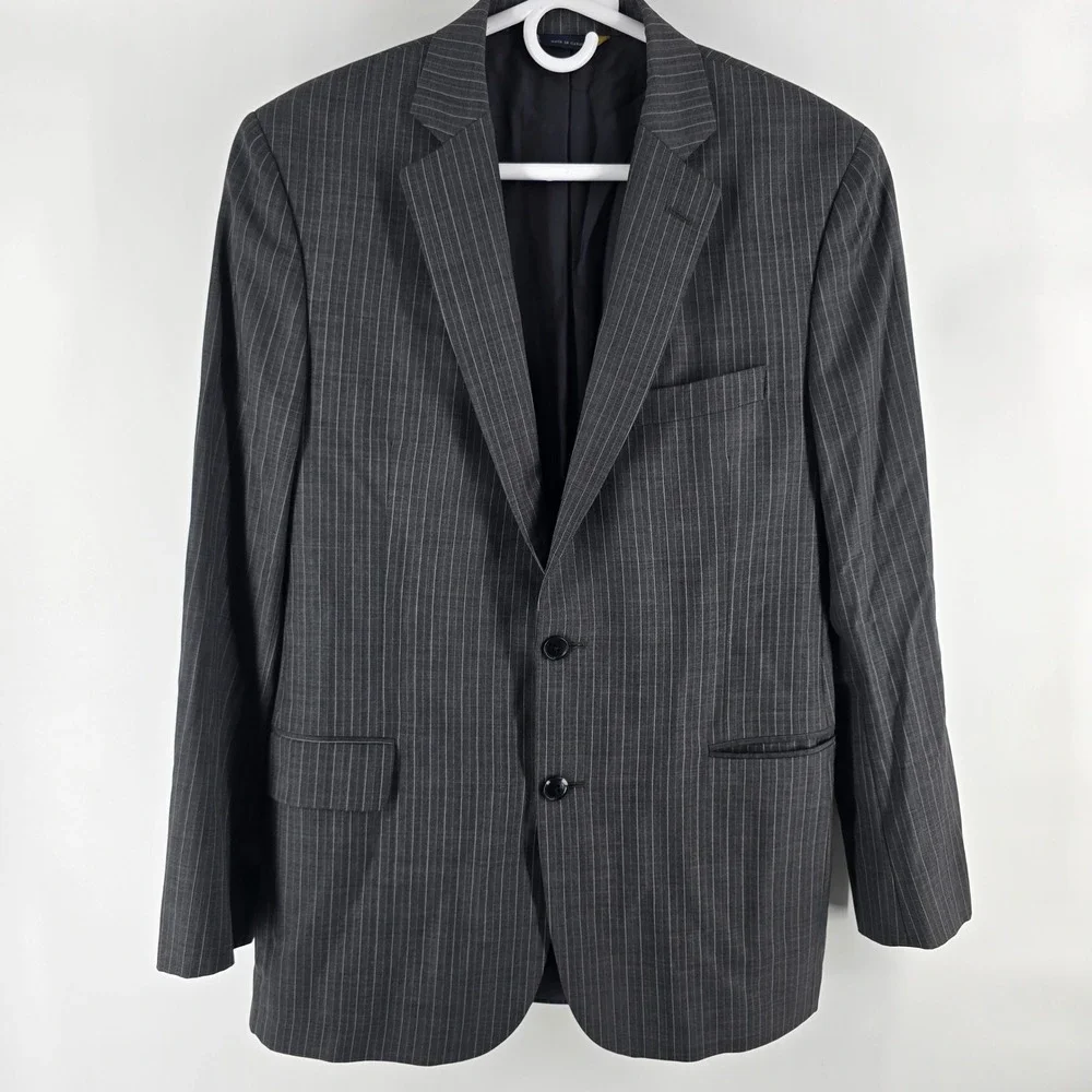 Brooks Brothers Blazer Mens 42R Grey Pinstripe 1818 Fitzgerald Sport Coat